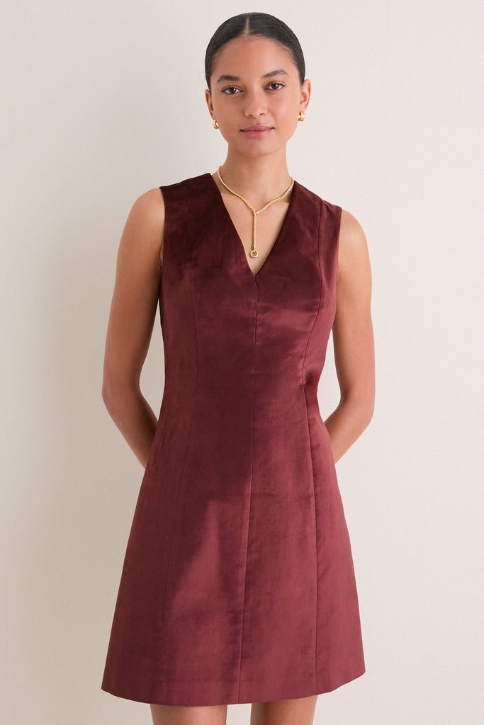 Chocolate Velvet Mercer Dress
