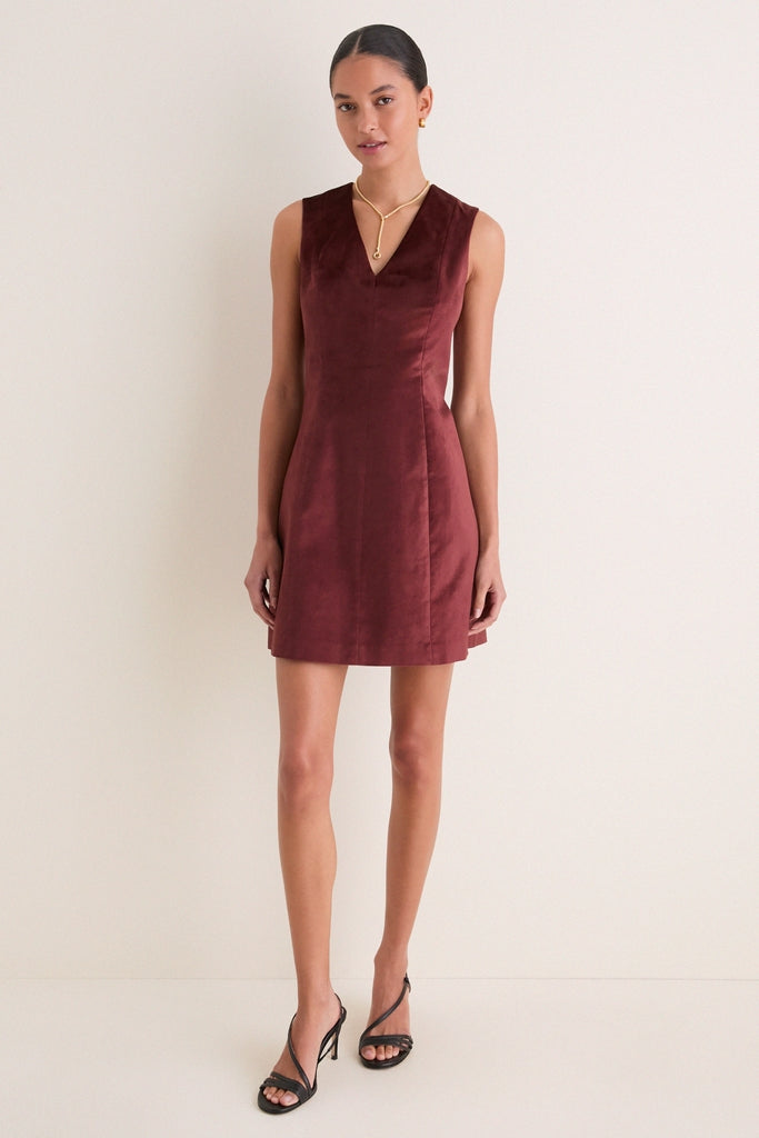 Chocolate Velvet Mercer Dress