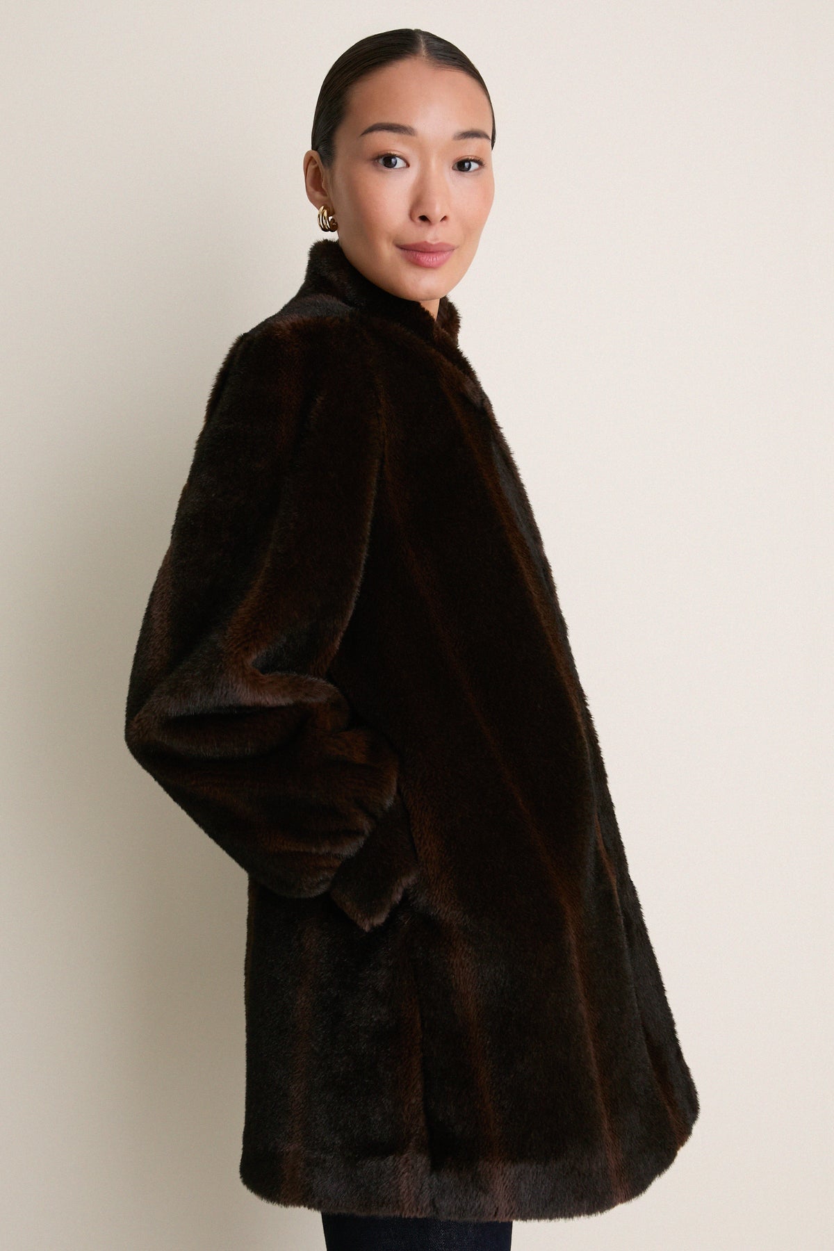 Brown Fur Angelina Coat