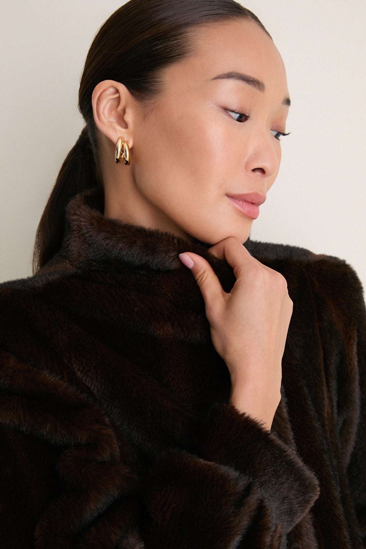 Brown Fur Angelina Coat