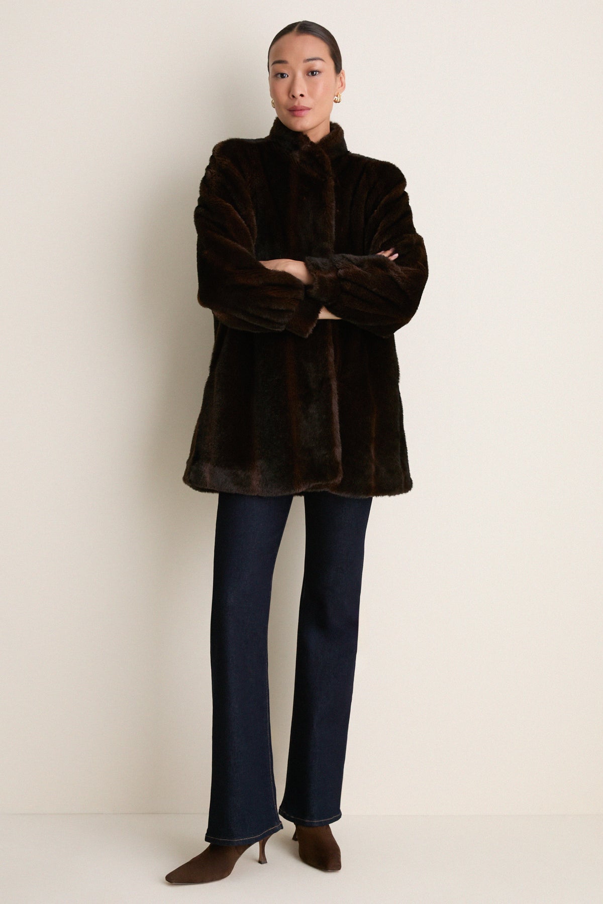 Brown Fur Angelina Coat