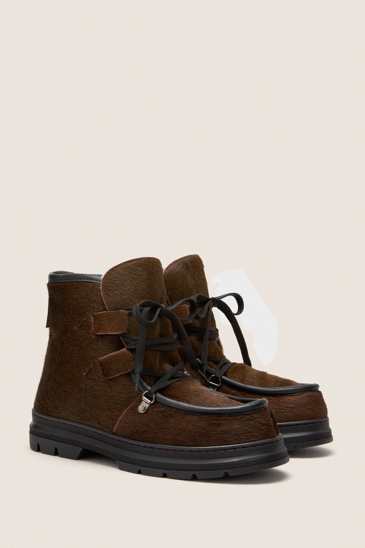 Dark Oak Incredible Pony Shearling-Lined Boots