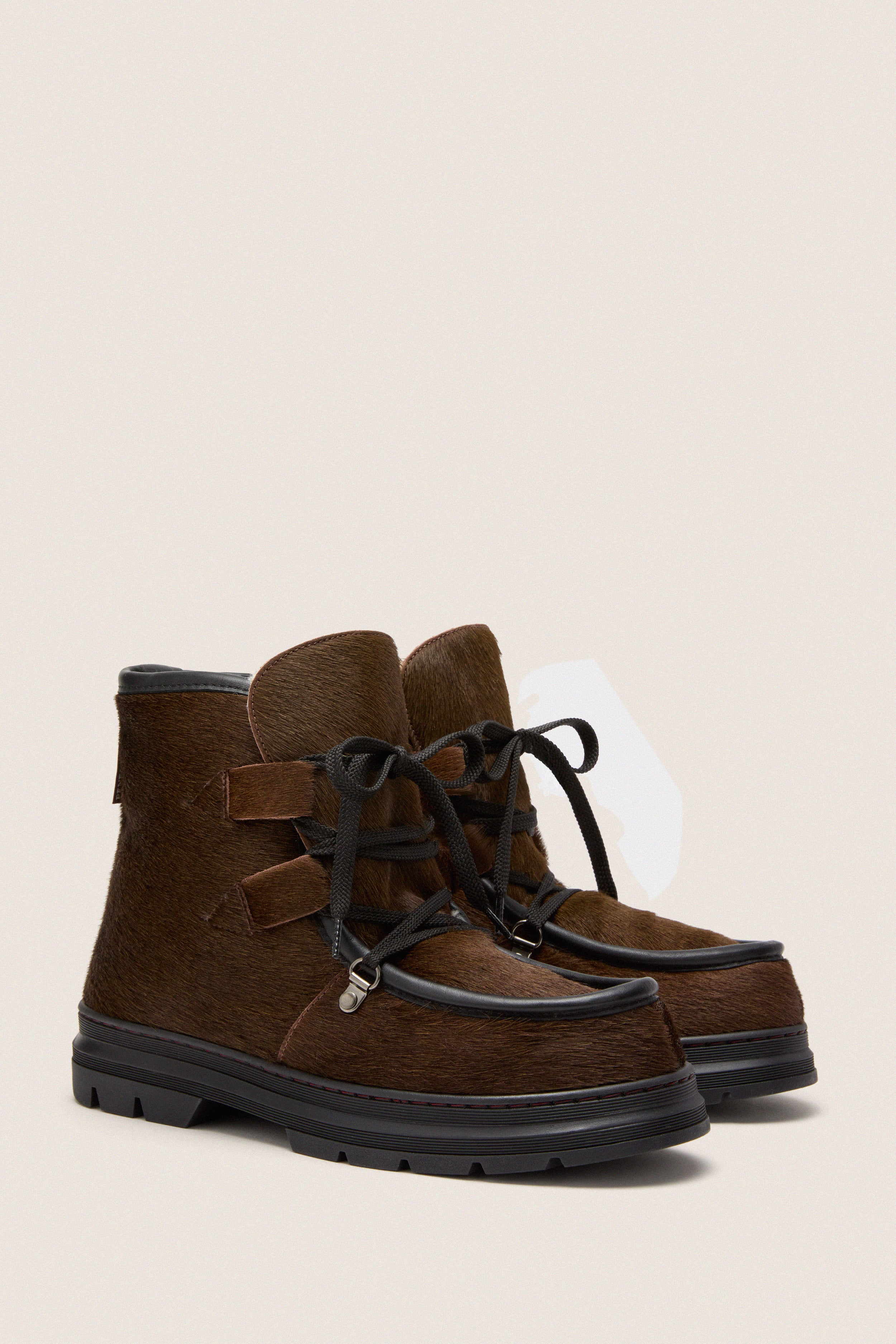 Dark Oak Incredible Pony Shearling-Lined Boots