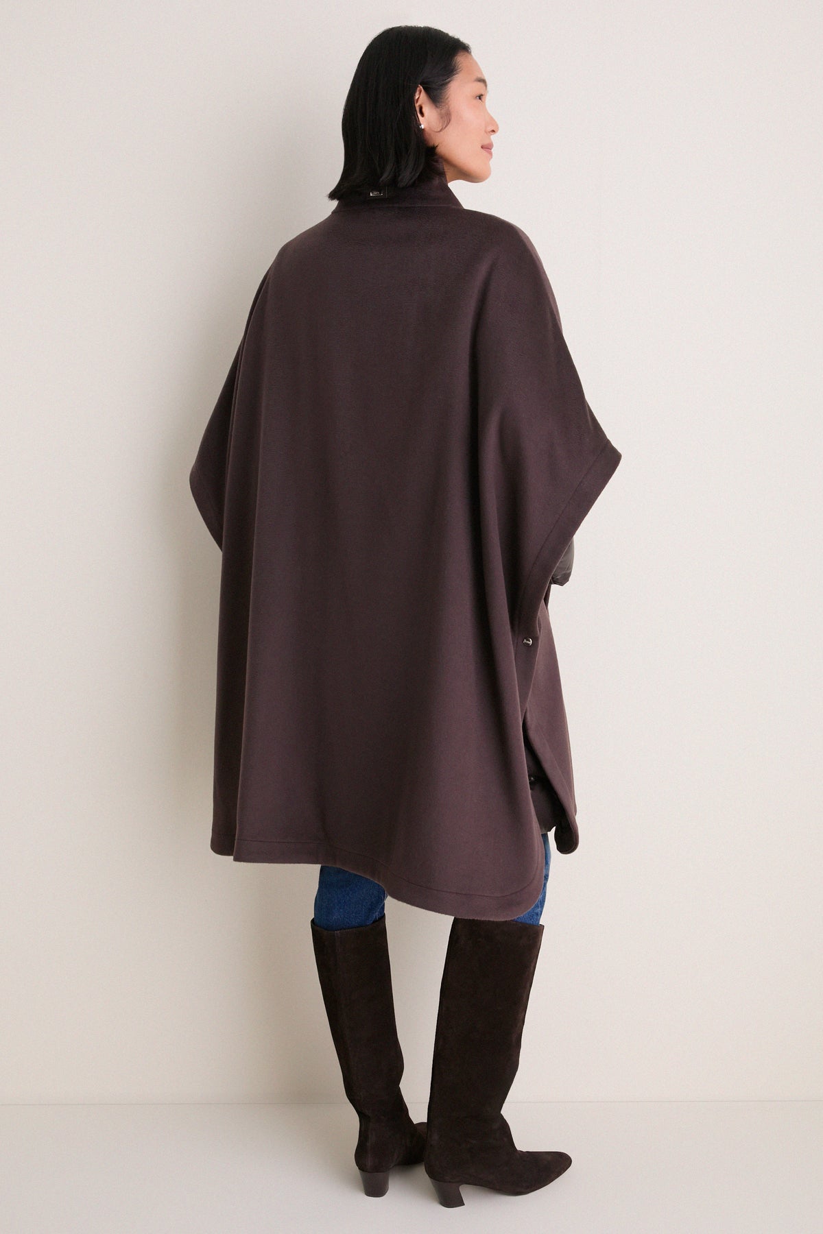 Fondente Luxury Wool and Nylon Ultralight Oversized Coat