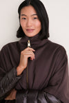 Fondente Luxury Wool and Nylon Ultralight Oversized Coat