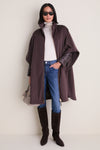 Fondente Luxury Wool and Nylon Ultralight Oversized Coat