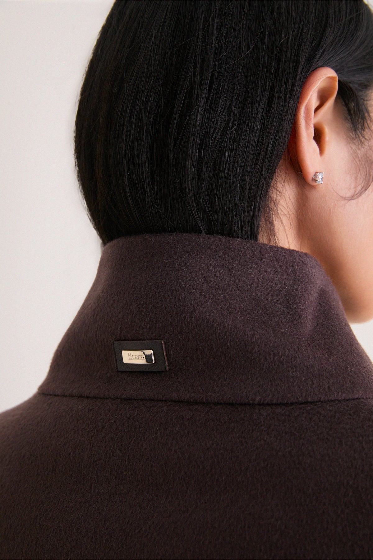 Fondente Luxury Wool and Nylon Ultralight Oversized Coat