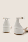 Cream Nudist Block 35 Heels