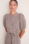 Exclusive Cocoa Gingham Lucy Dress
