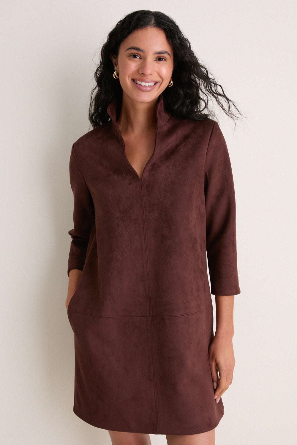 Ganache Vegan Suede Clifton Dress Tuckernuck Ganache / XS