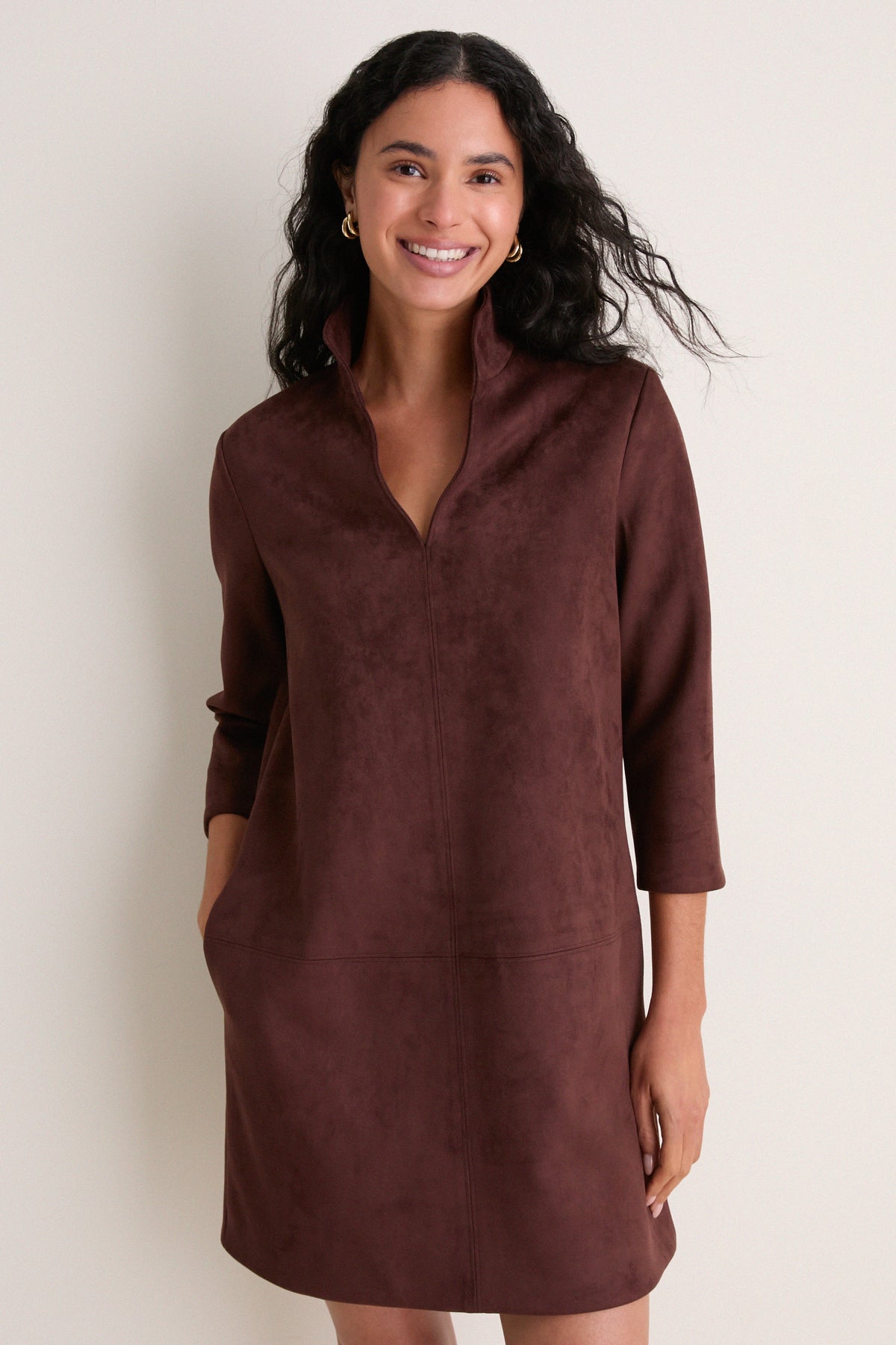tuckernuck brown suede dress Ganache Vegan Clifton Ganache / XS Erin Brown Faux Suede Made from a smooth Shoe Size (UK):10.5 black dress for women