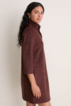 Ganache Vegan Suede Clifton Dress