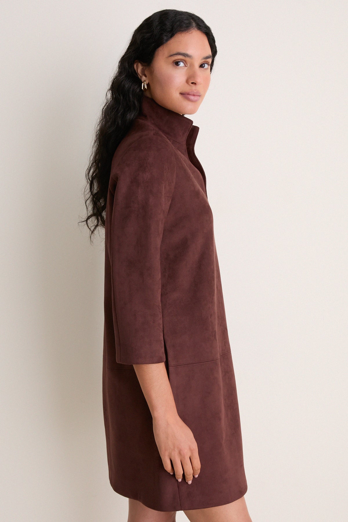 Ganache Vegan Suede Clifton Dress