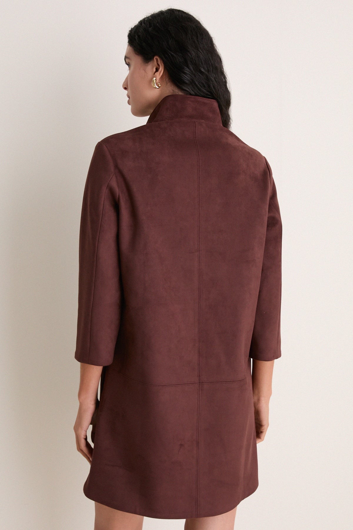 Ganache Vegan Suede Clifton Dress