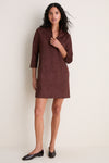 Ganache Vegan Suede Clifton Dress