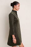 Olive Corduroy Clifton Dress