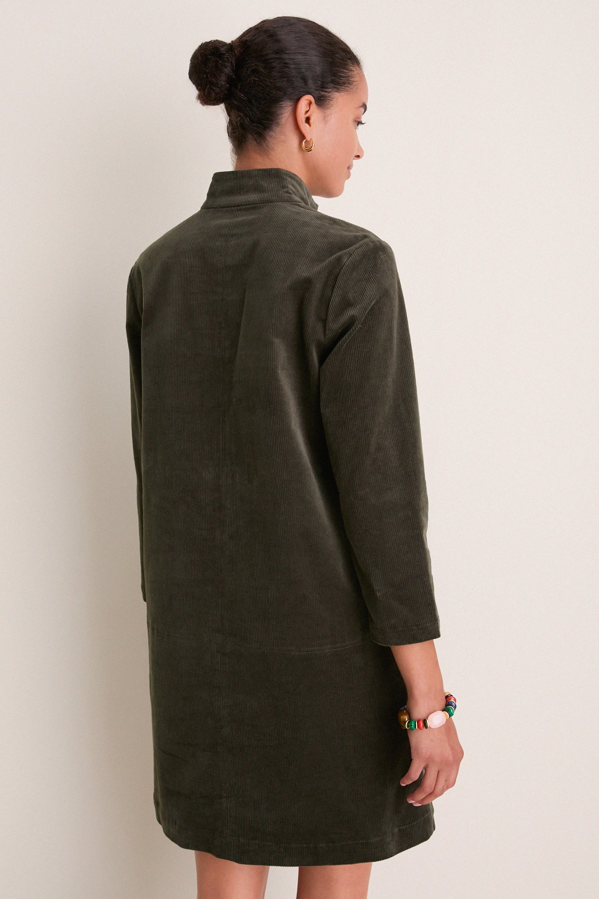 Olive Corduroy Clifton Dress