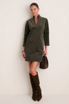 Olive Corduroy Clifton Dress
