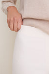 Winter White Corduroy Ashford Pants
