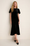 Black Velvet Elodie Dress