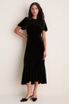 Black Velvet Elodie Dress
