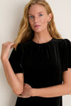 Black Velvet Elodie Dress