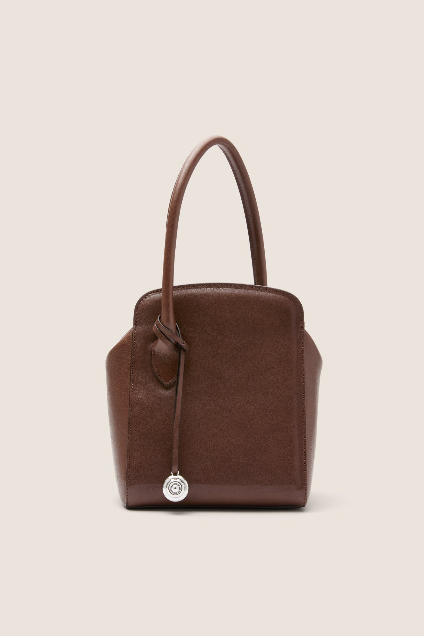 Dark Brown Leather Sporty Lady Bag