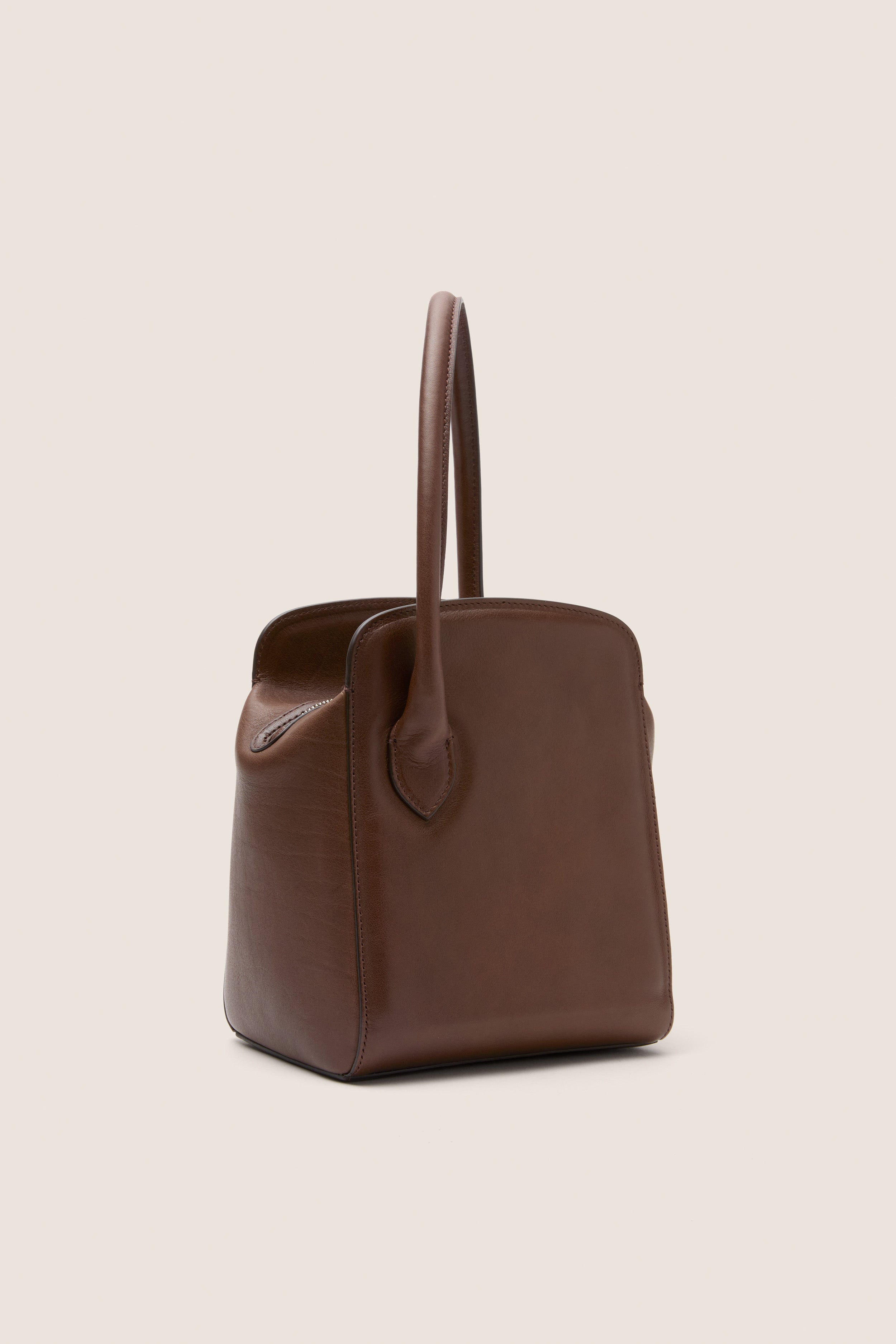 Dark Brown Leather Sporty Lady Bag