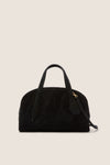Black Suede Mini Bowling Bag