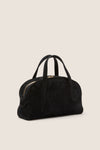 Black Suede Mini Bowling Bag