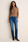 Mocha Pointelle Capucine Cardigan