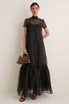 Leopard Metal Handle Rhea Bag