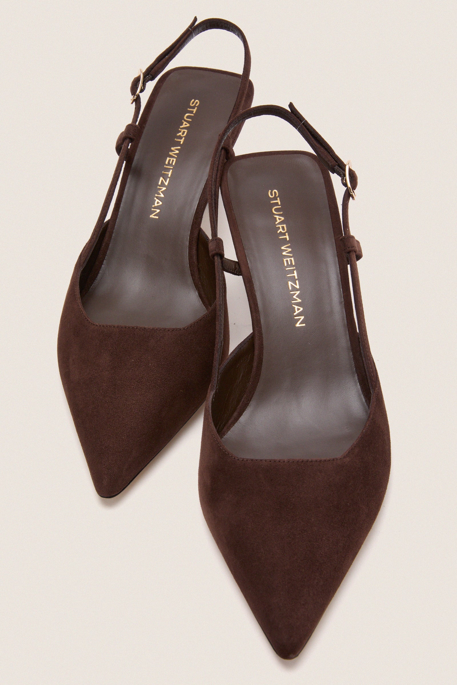 Walnut Patent 50 Vinnie Slingback Heels