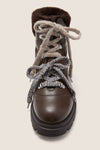 Walnut Hudson Lite Lace Up Booties