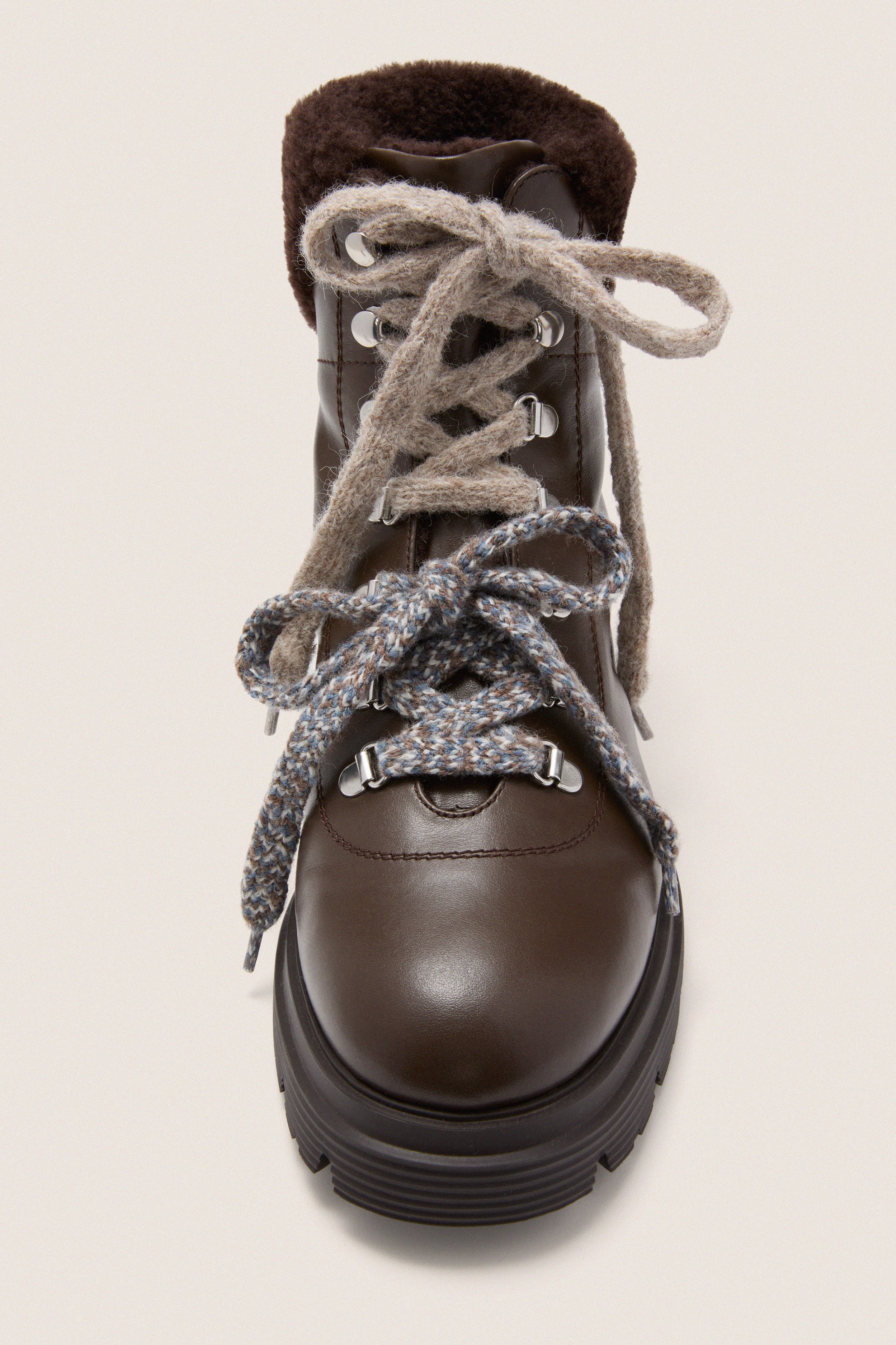 Walnut Hudson Lite Lace Up Booties