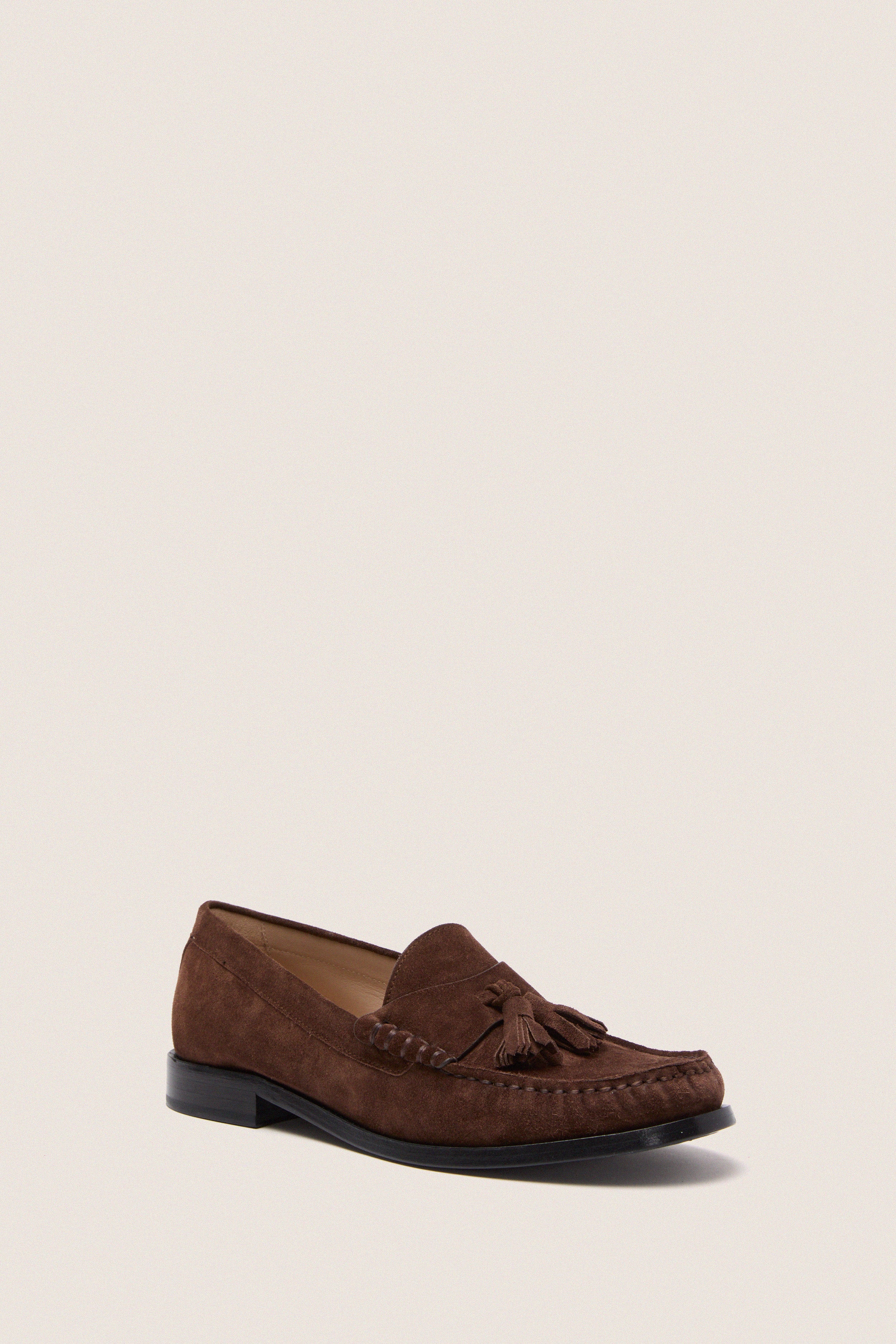 Stuart Weitzman Mens Cognac Brown Leather Tassel Lug Sole Loafers Made‎ in Spain Manolo Tassel Loafer | Norman Vilalta Men main image 2
