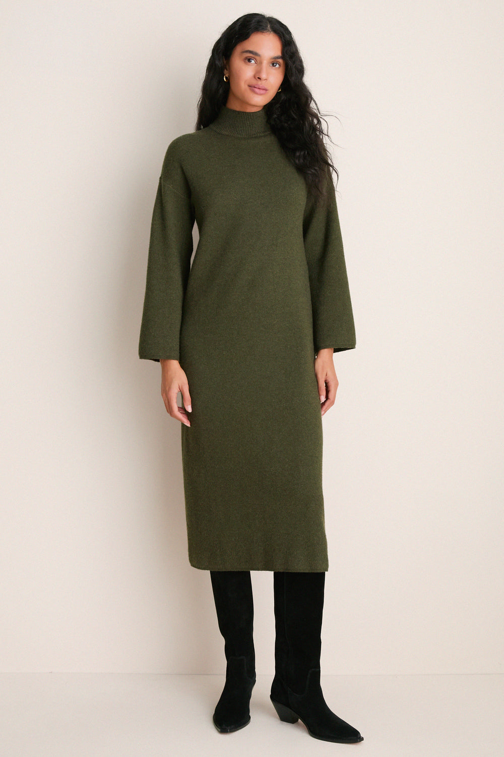 Olive Vivianne Midi Dress