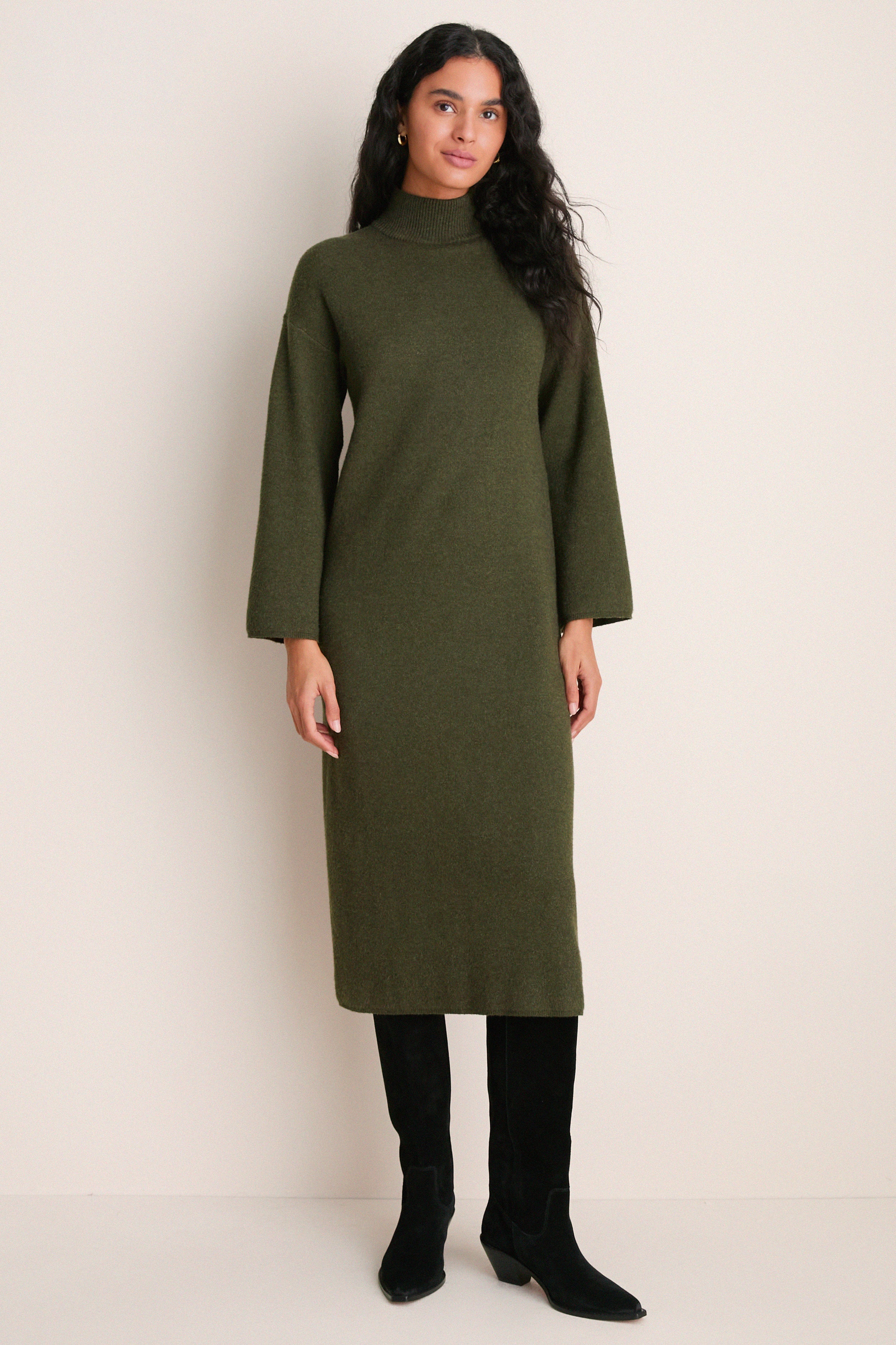 Olive Vivianne Midi Dress