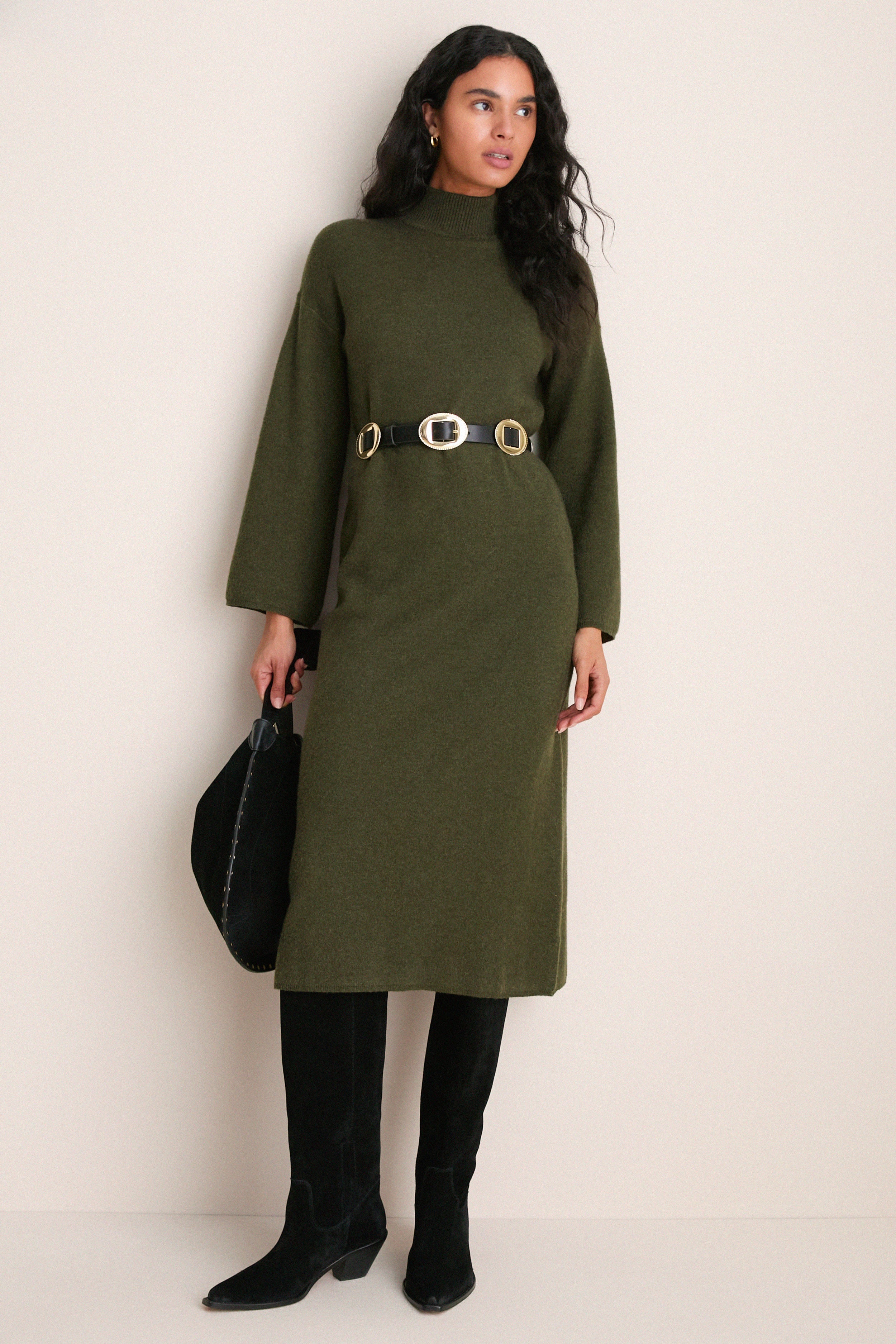 Olive Vivianne Midi Dress