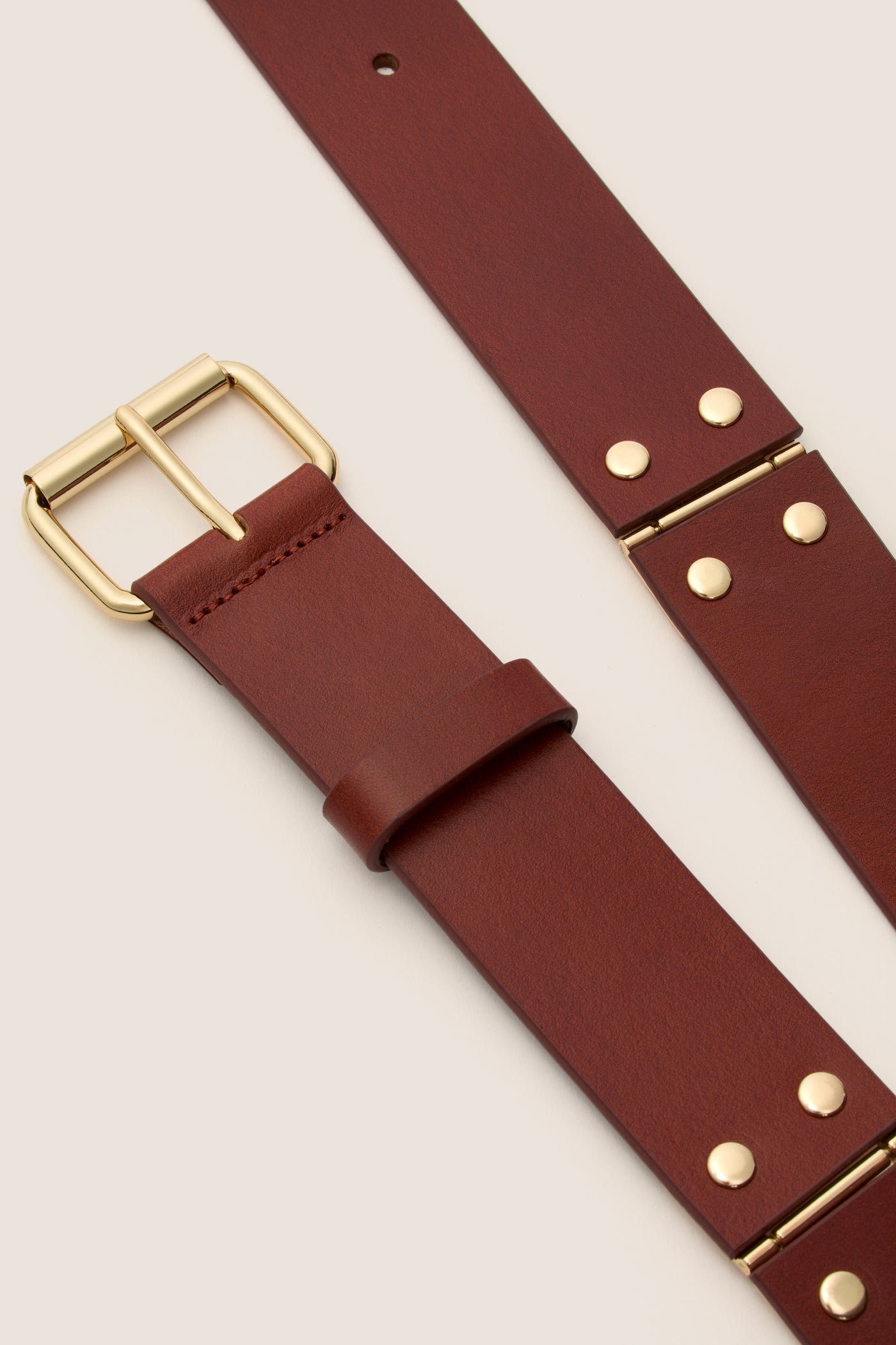 Dark Tan Hinge Belt