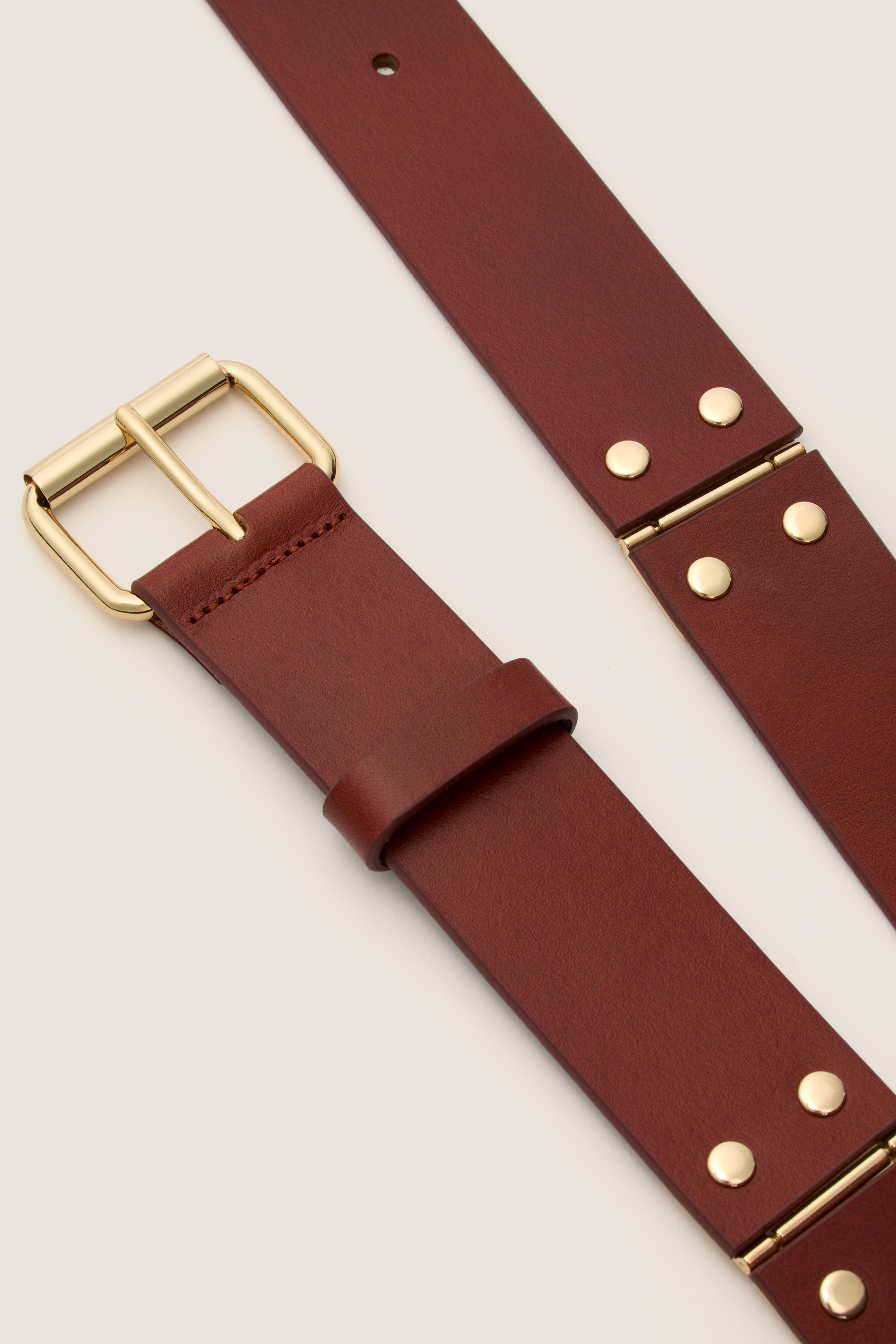Dark Tan Hinge Belt