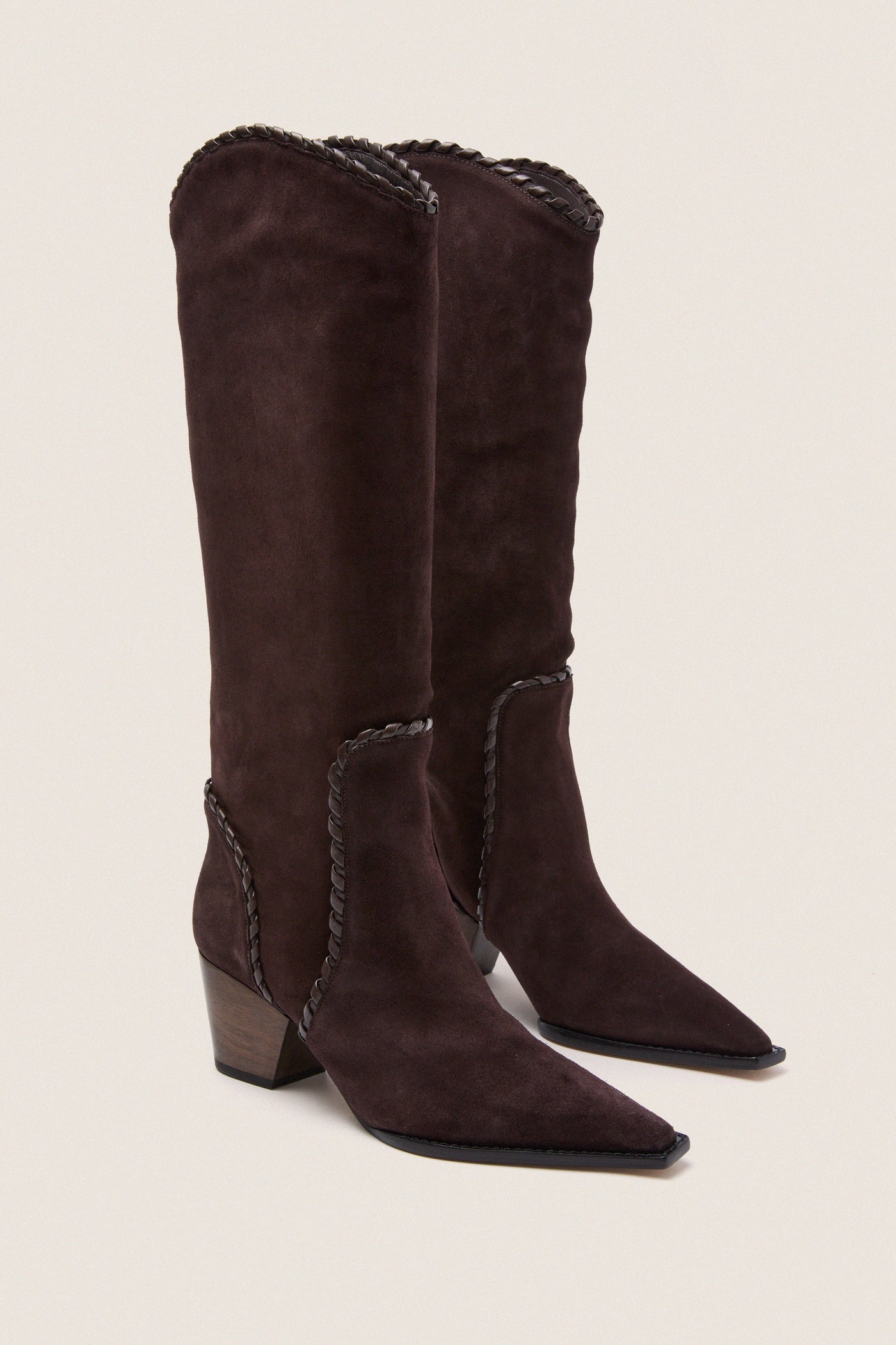 Dark Brown Victoria 60 Saddle Boots