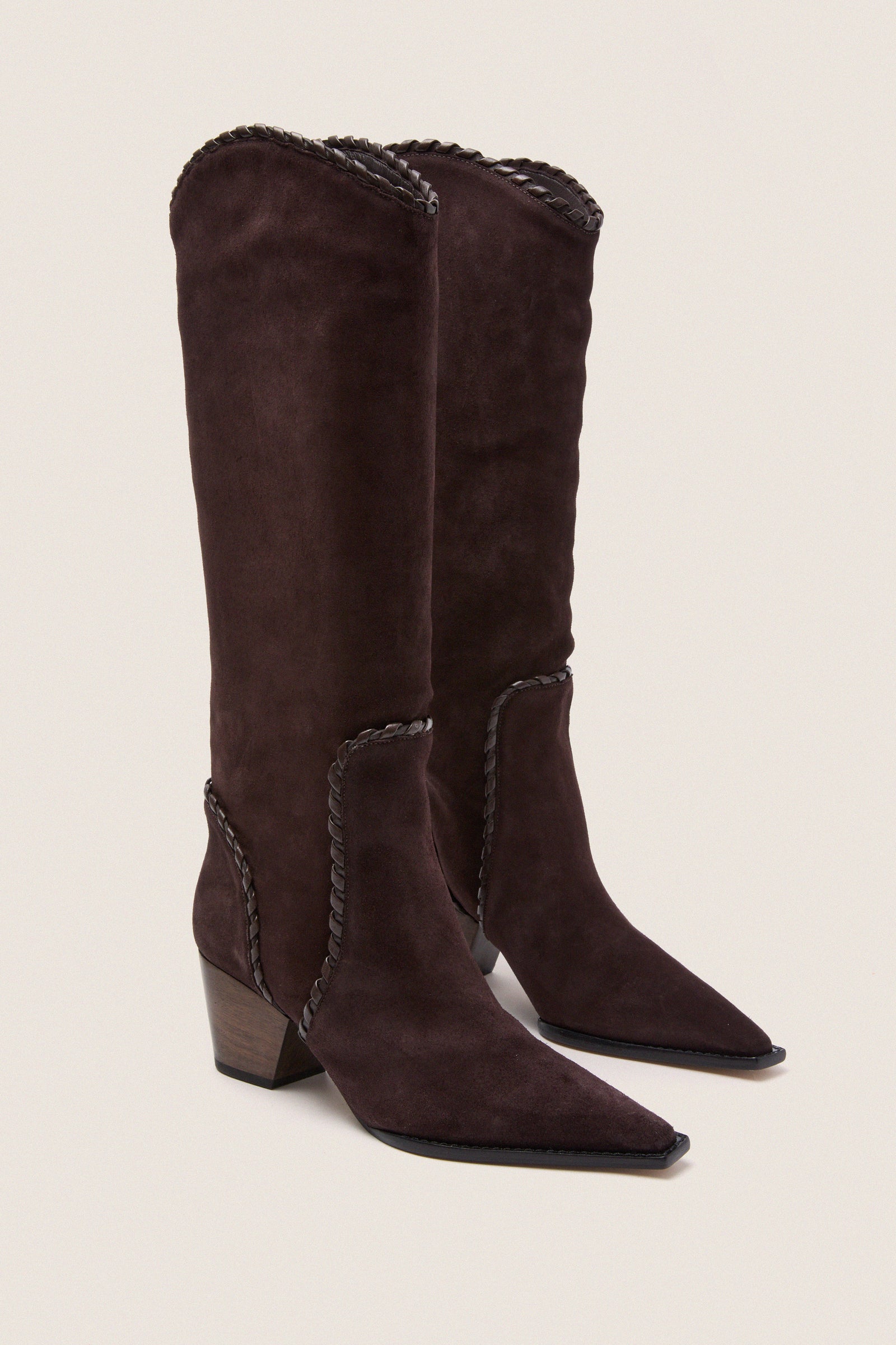 Dark Brown Victoria 60 Saddle Boots