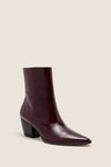 Burgundy Crinkle Caty Boots
