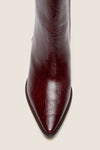 Burgundy Crinkle Caty Boots