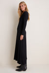Black Long Sleeve Sara Maxi Dress