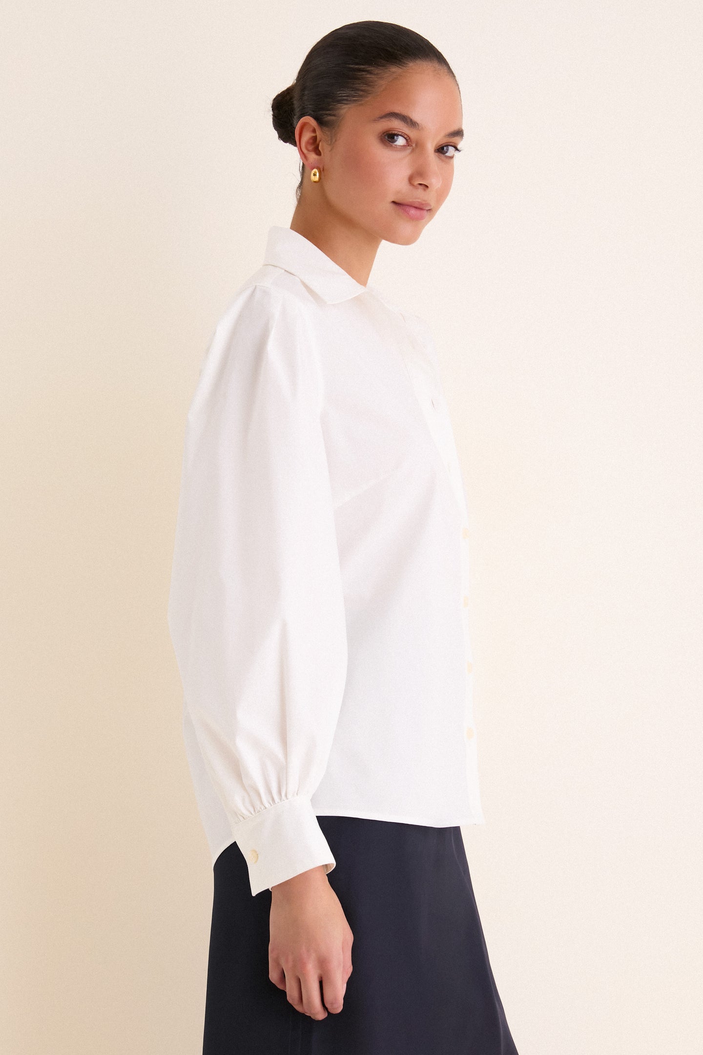 White Carolina Button Down