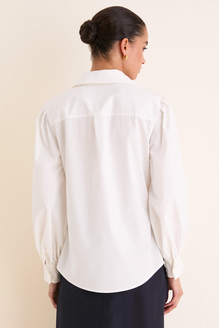 White Carolina Button Down