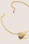 Gold Plated Carre Necklace