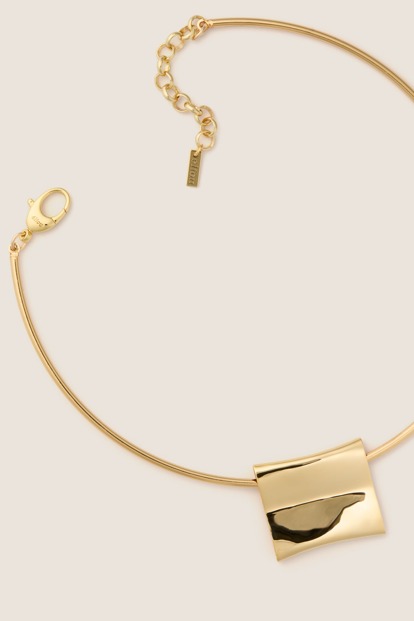 Gold Plated Carre Necklace